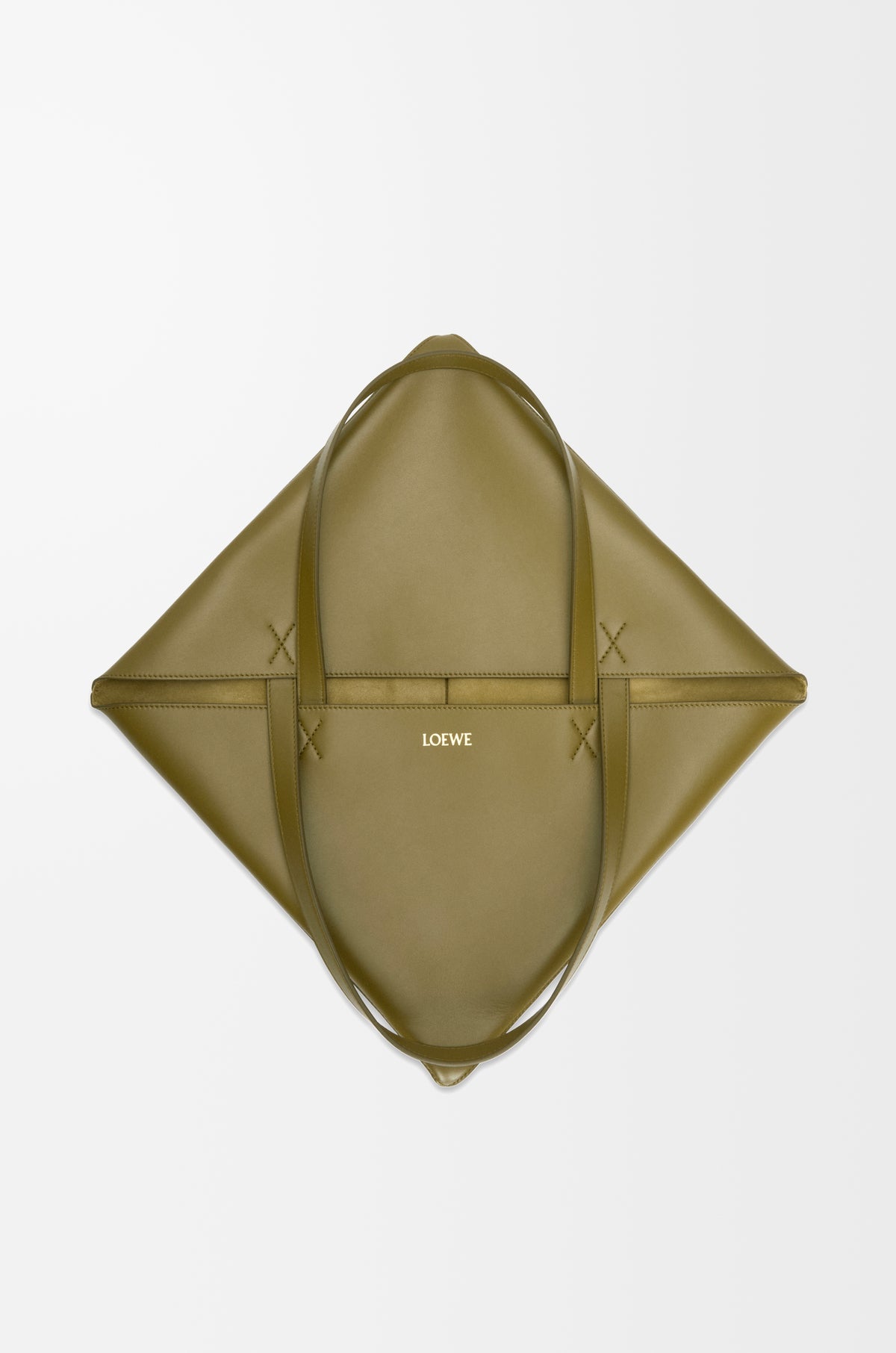 LOEWE XL Puzzle Fold tote in shiny calfskin