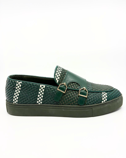 Marc Nolan woven monkstrap sneakers