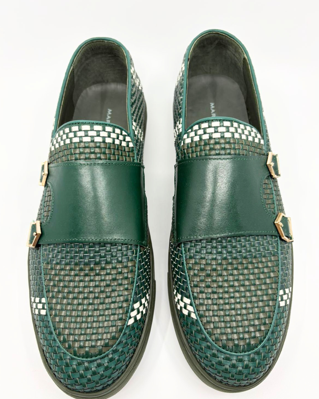 Marc Nolan woven monkstrap sneakers