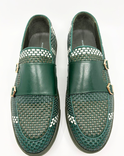 Marc Nolan woven monkstrap sneakers
