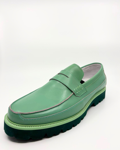Marc Nolan leather penny loafers