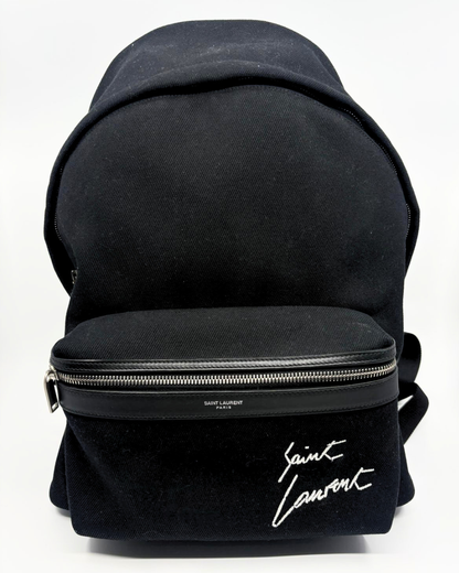 Saint Laurent embroidered city backpack