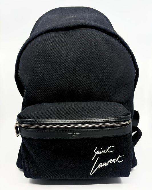 Saint Laurent embroidered city backpack