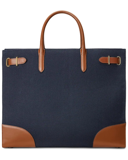 Ralph Lauren Canvas Large Devyn Tote Bag
