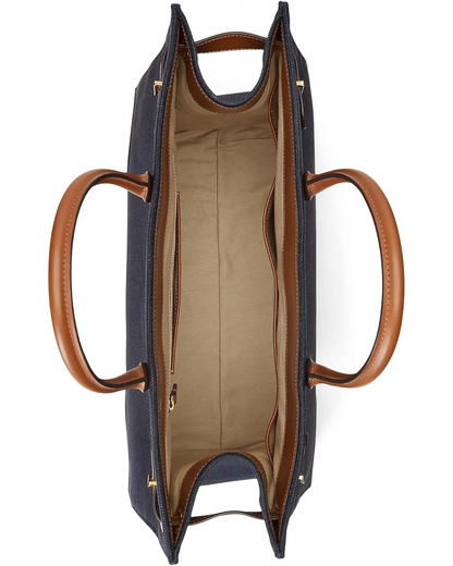 Ralph Lauren Canvas Large Devyn Tote Bag