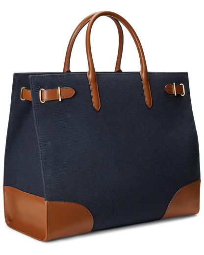 Ralph Lauren Canvas Large Devyn Tote Bag