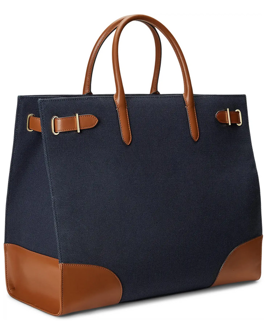 Ralph Lauren Canvas Large Devyn Tote Bag