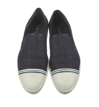 PRADA Colorblock Pattern Loafer Sneakers