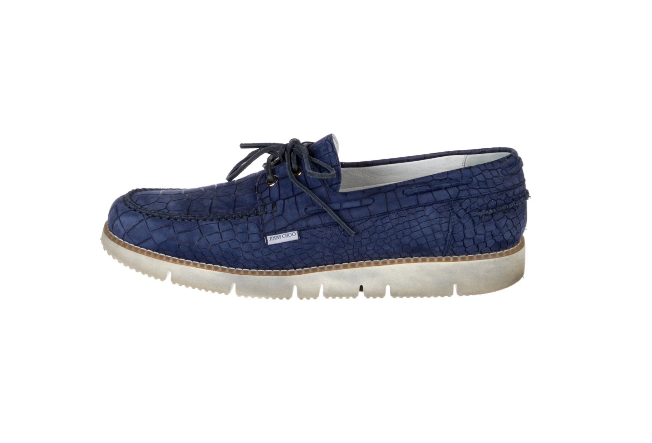 Jimmy Choo Suede Boat Shoes