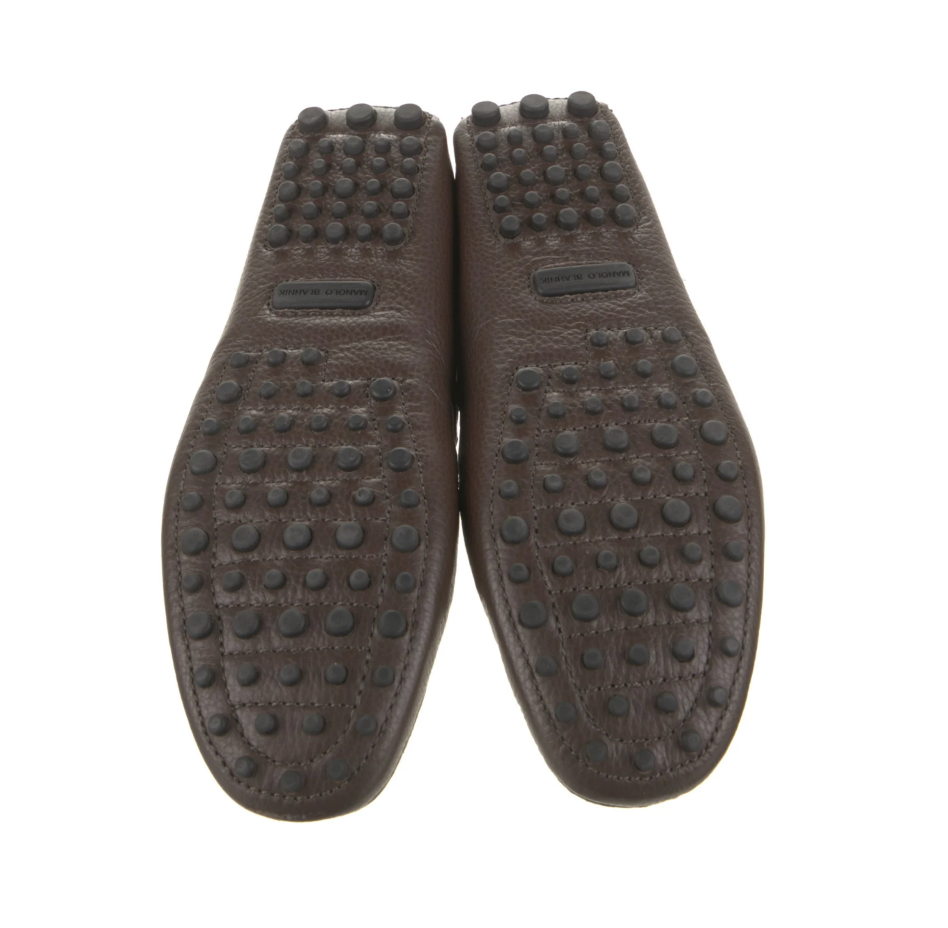 Manolo Blahnik Leather Colorblock Drivers