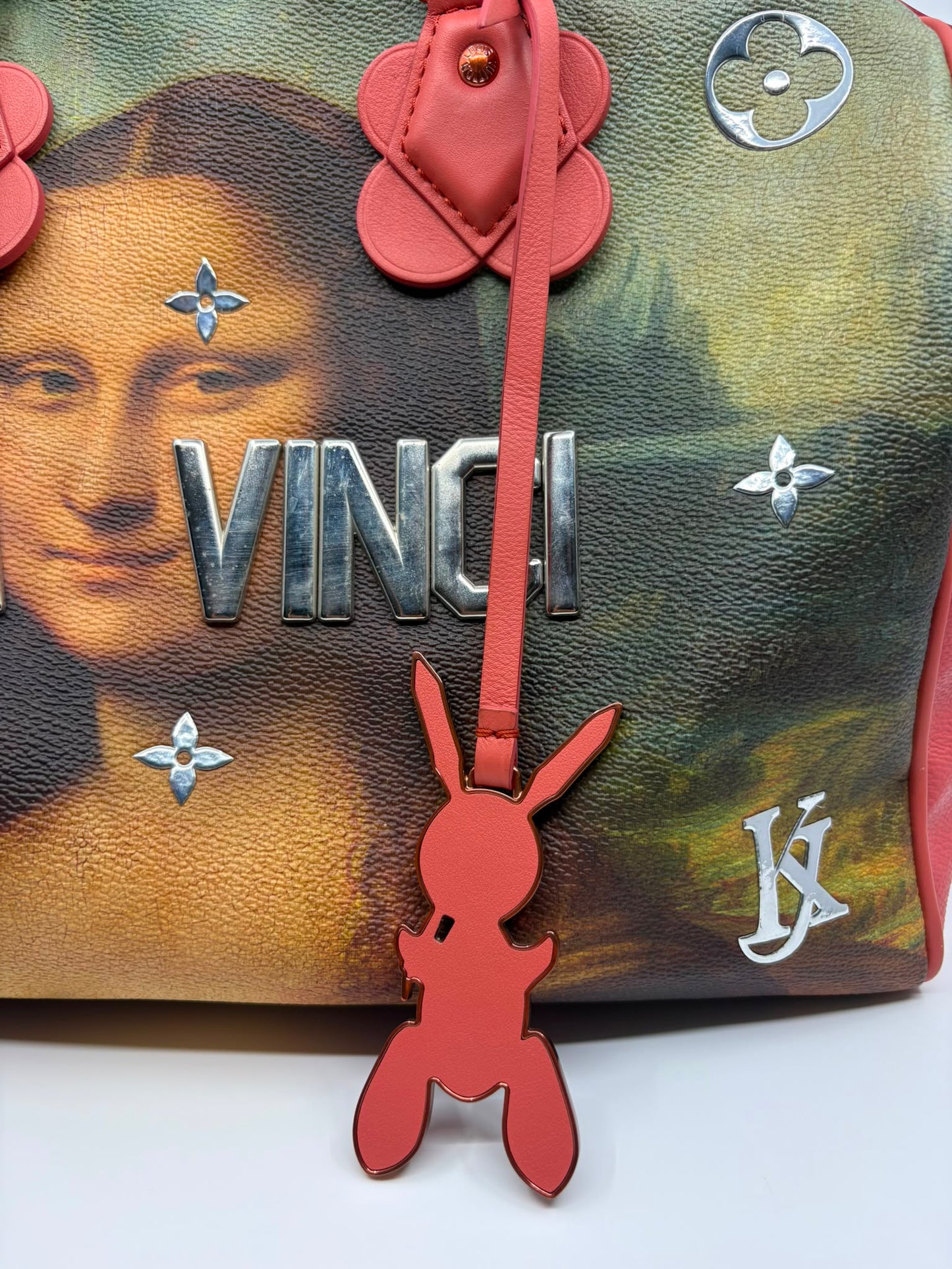 Louis Vuitton Mona Lisa Printed Leather Masters Collection Leonardo Da Vinci Speedy 30 Boston Bag
