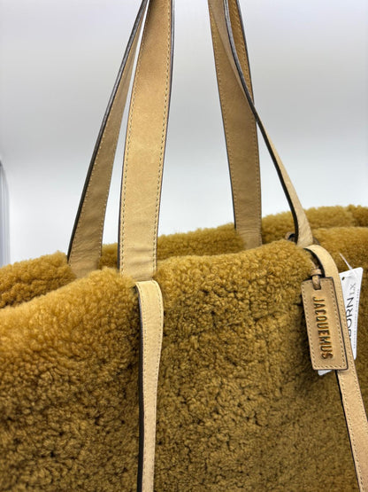 Jacquemus “Le Cabas Neve” Shearling Tote