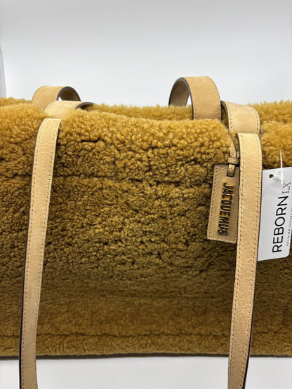 Jacquemus “Le Cabas Neve” Shearling Tote