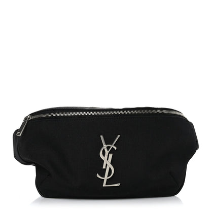 SAINT LAURENT Canvas Monogram Belt Bag