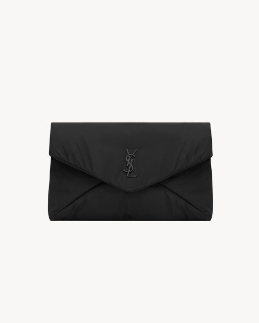 SAINT LAURENT Envelope Nylon Clutch