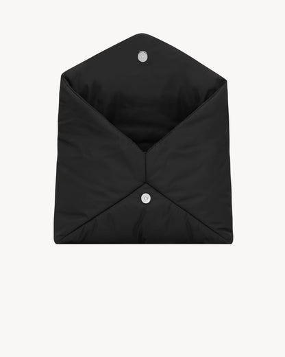 SAINT LAURENT Envelope Nylon Clutch
